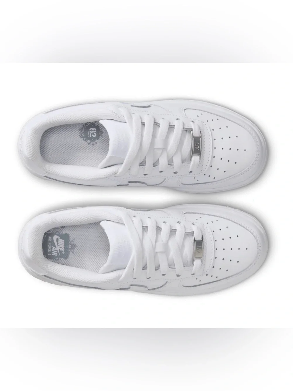 Nike youth Air Force 1 Sneakers with Subtle Swoosh